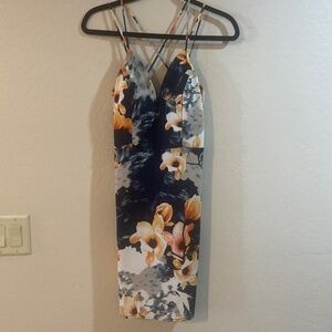Low cut floral dress